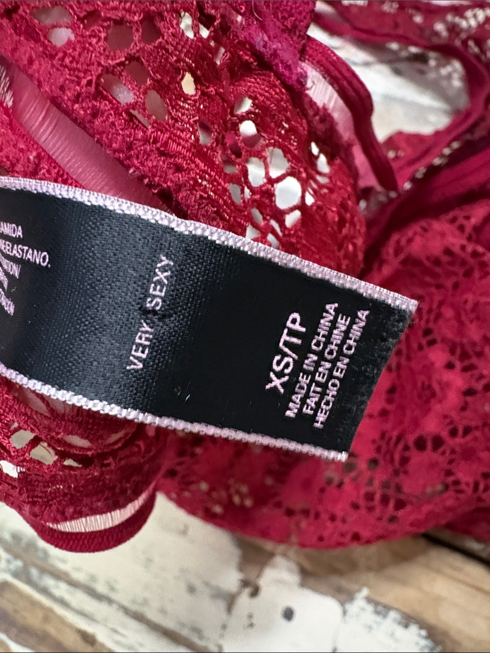 Victoria's Secret Burgundy Lace Bralette - Picture 3 of 8